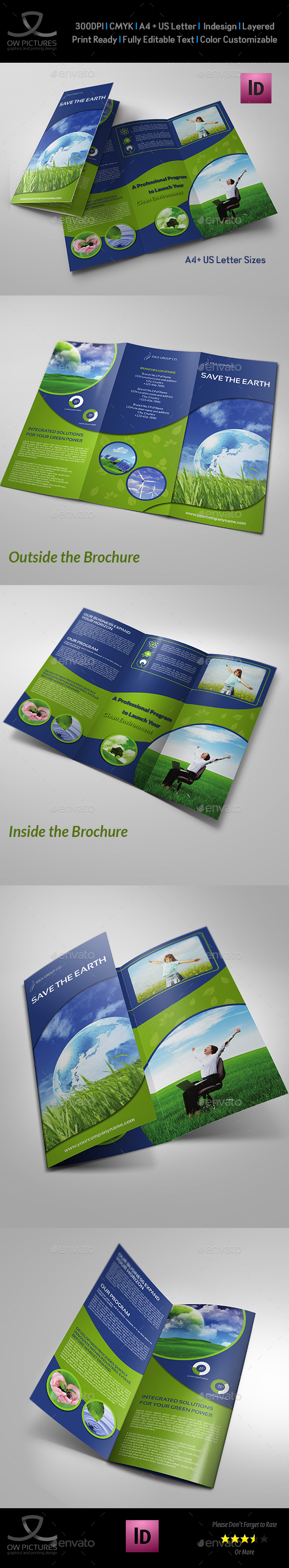Environment ECO TriFold Brochure Template Vol.2 by OWPictures